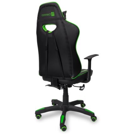 CONNECT IT CGC-0700-GR - Silla gaming LeMans Pro negra/verde