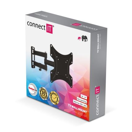 CONNECT IT CMH-2012-BK - Soporte de pared para TV de 13 a 37” negro