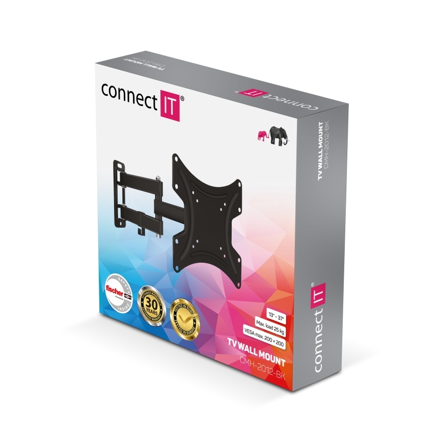 CONNECT IT CMH-2012-BK - Soporte de pared para TV de 13 a 37” negro