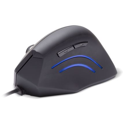 CONNECT IT CMO-2500-BK - Ratón ergonómico alámbrico Verti Wire 1000/1600 DPI negro