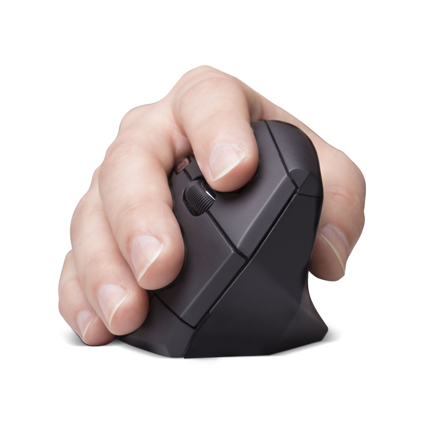 CONNECT IT CMO-2510-BK - Ratón inalámbrico ergonómico Verti Wireless 800/1200/1600 DPI 2x AAA negro