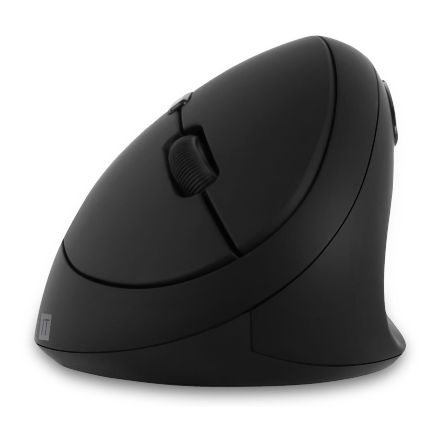 CONNECT IT CMO-2600-BK - Ratón inalámbrico ergonómico 800/1200/1600 DPI, 1x pila AA, negro