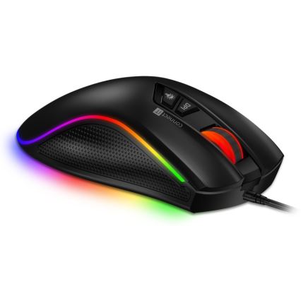 CONNECT IT CMO-3591-BK - Ratón gaming con cable LED RGB 500-7200 DPI negro