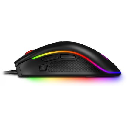 CONNECT IT CMO-3591-BK - Ratón gaming con cable LED RGB 500-7200 DPI negro