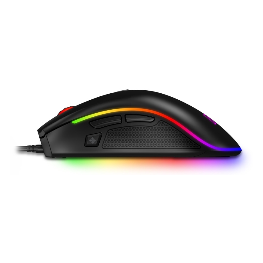 CONNECT IT CMO-3591-BK - Ratón gaming con cable LED RGB 500-7200 DPI negro