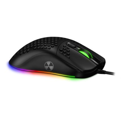 CONNECT IT CMO-5511-BK - Ratón gaming con cable LED RGB 200-12800 DPI negro