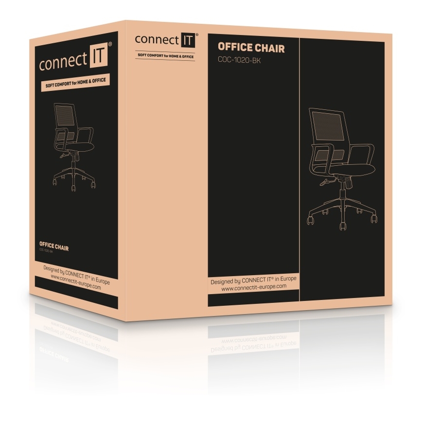 CONNECT IT COC-1020-BK - Silla de oficina ForHealth AlfaPro negra