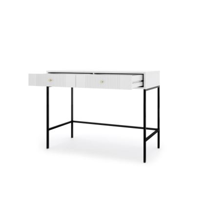 Consola LUE 104x50 cm blanco/negro