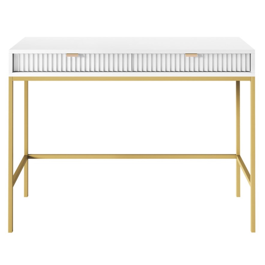 Consola NOVA 77x104 cm blanca/dorada