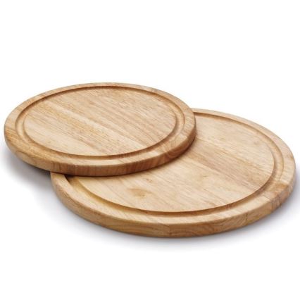 Continenta C30606 - Tabla para servir filetes diá. 30 cm madera de caucho