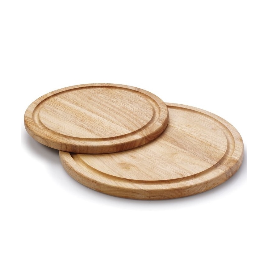 Continenta C30606 - Tabla para servir filetes diá. 30 cm madera de caucho