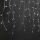 Cortina de luces LED para exterior, 360 LEDs, 7 funciones, 14 m, IP44, blanco frío