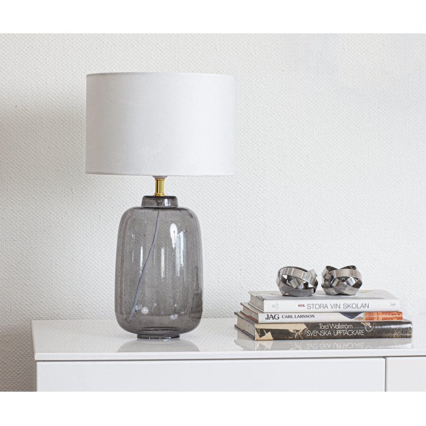 Cottex - Lámpara de mesa BLAKE 1xE27/8W/230V gris