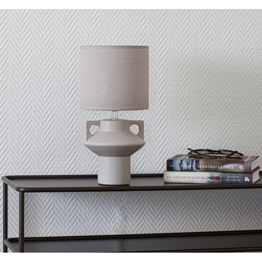 Cottex - Lámpara de mesa MATEO 1xE14/8W/230V beige