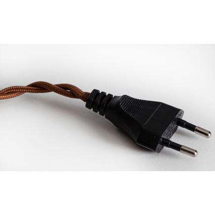 Cottex - Lámpara colgante con cable para enchufe NORA 1xE14/5W/230V transparente