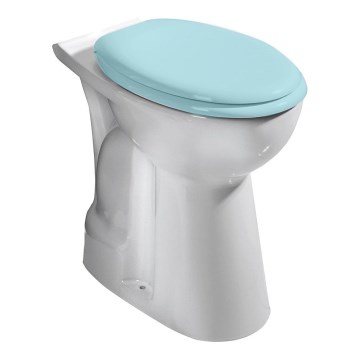 Creavit - Inodoro combinado accesible, salida inferior, cerámica/blanco