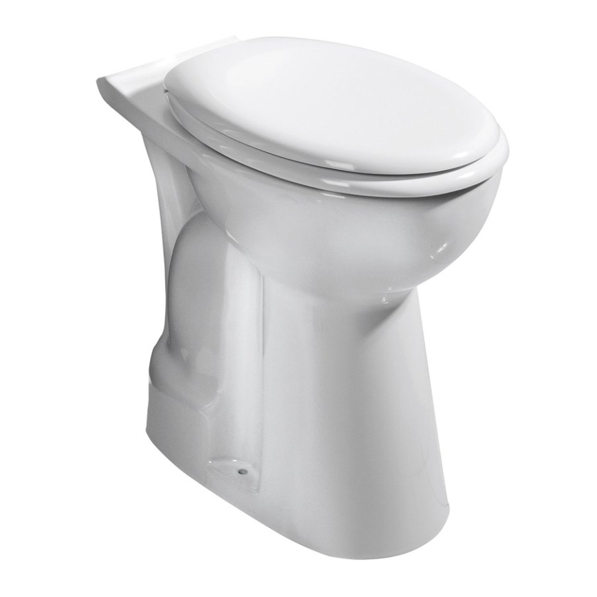 Creavit - Inodoro combinado accesible, salida inferior, cerámica/blanco