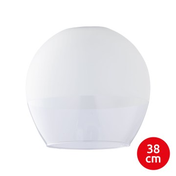 Cristal de repuesto para lámpara colgante KULA E27, diámetro 38 cm, blanco/transparente