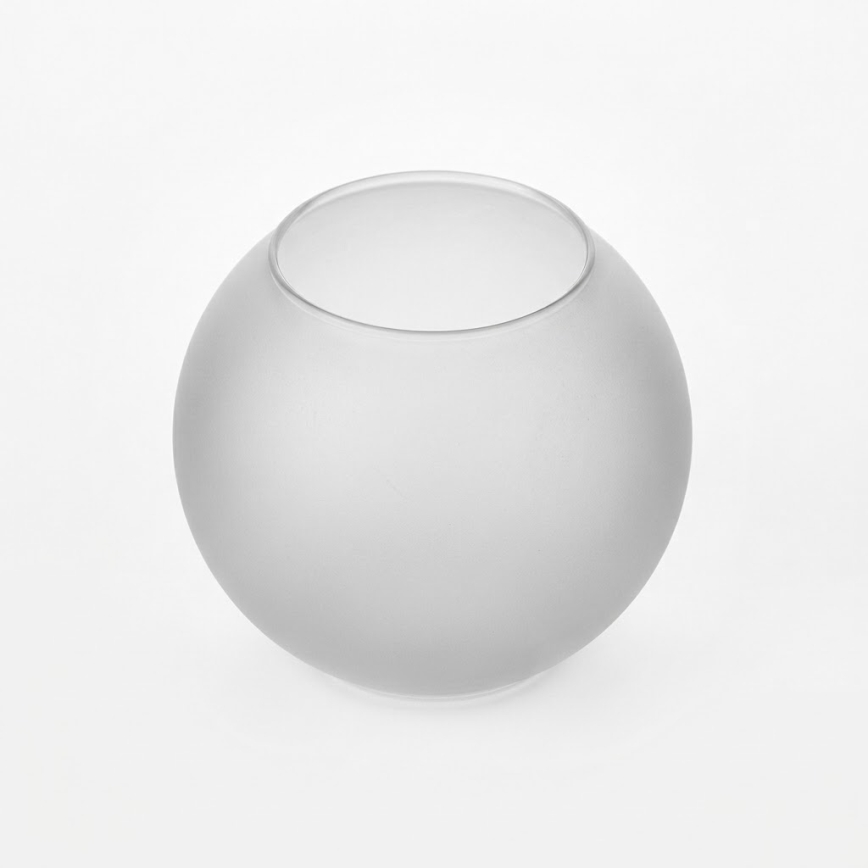 Cristal de repuesto para lámpara de araña con casquillo E27, diámetro 15 cm, blanco mate