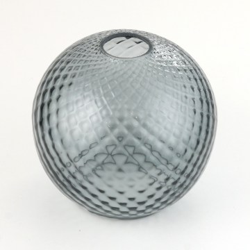 Cristal de repuesto para lámpara de araña y aplique DEVON E27, Ø 18 cm, gris ahumado