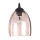 Cristal de repuesto para lámpara de techo E27, diámetro 17 cm, beige ahumado
