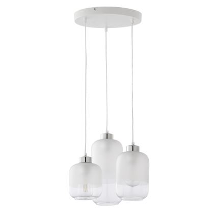Cristal de repuesto para lámpara de techo MARCO E27 Ø 14 cm, transparente/blanco