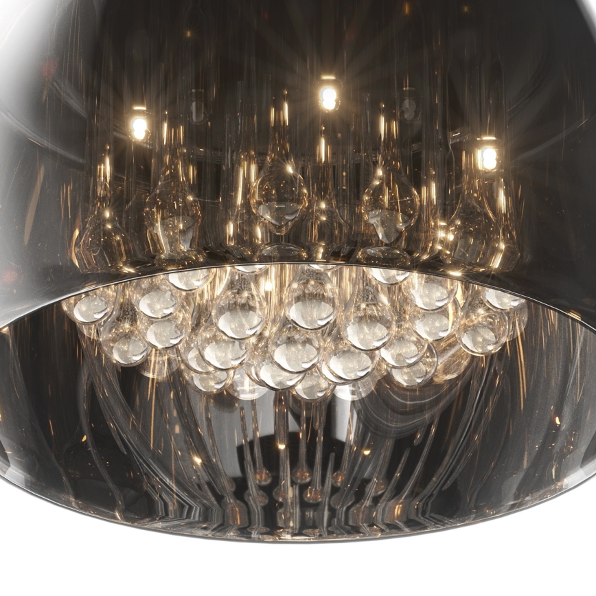 Cristal de repuesto universal para G9 Ø 40 cm, gris ahumado