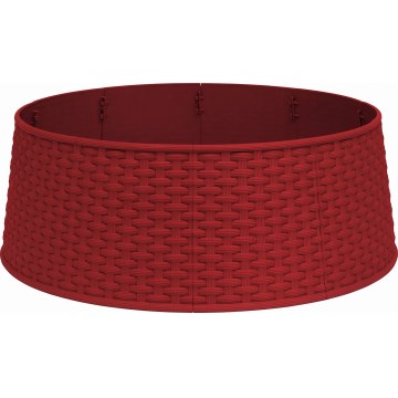 Cubierta para el soporte del árbol de Navidad, diámetro 65 cm, roja