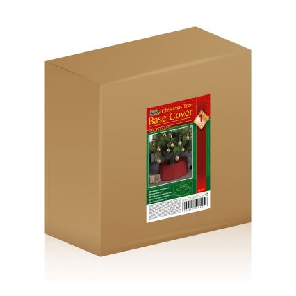 Cubierta para el soporte del árbol de Navidad, diámetro 65 cm, roja