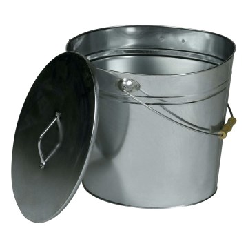 Cubo para cenizas con tapa 15 l cromo brillante