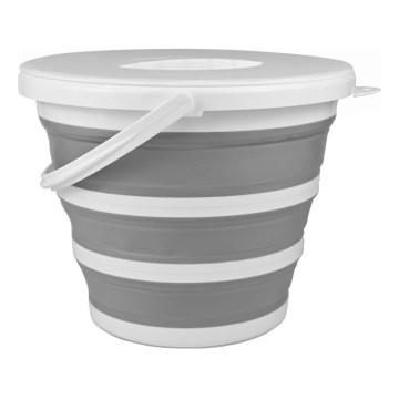 Cubo plegable con tapa 10 L