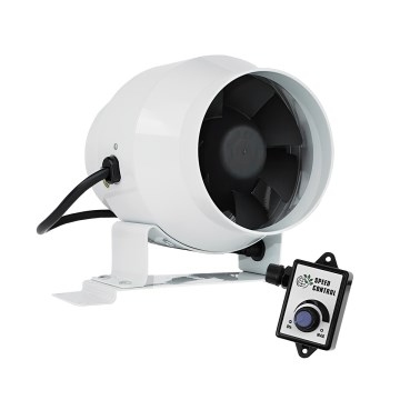 Dalap 24MF100 - Ventilador de conducto con motor de bajo consumo y regulador de velocidad MF 100 EC 18W/230V