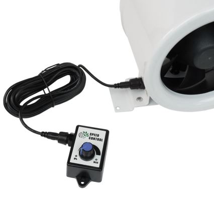 Dalap 24MF125 - Ventilador de conducto con motor de bajo consumo y regulador de velocidad MF 125 EC 20W/230V