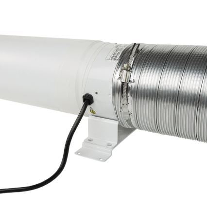 Dalap 24MF125 - Ventilador de conducto con motor de bajo consumo y regulador de velocidad MF 125 EC 20W/230V