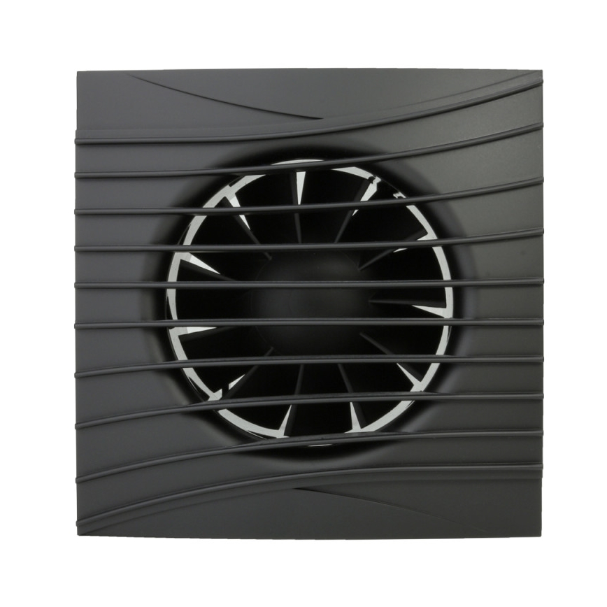 Dalap 41095ZW - Ventilador axial con temporizador y sensor de humedad 100 DARK ZW 8,4W/230V