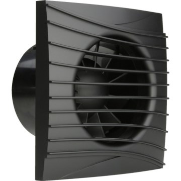 Dalap 41095ZW - Ventilador axial con temporizador y sensor de humedad 100 DARK ZW 8,4W/230V