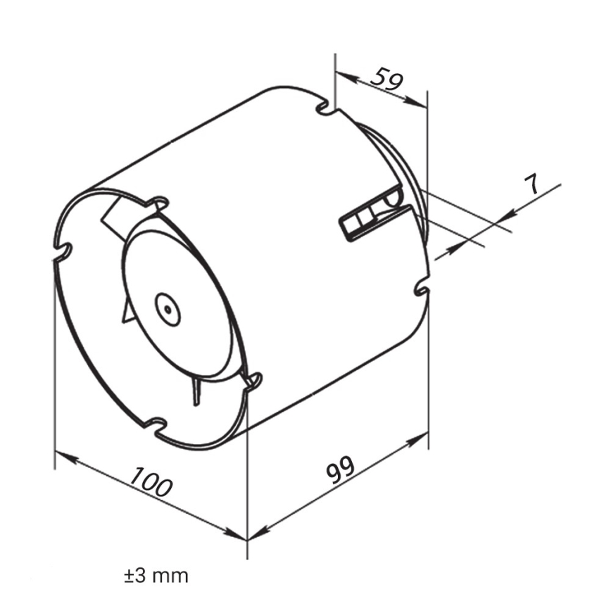 Dalap 41401 - Ventilador axial para conducto 100 SD 16W/230V