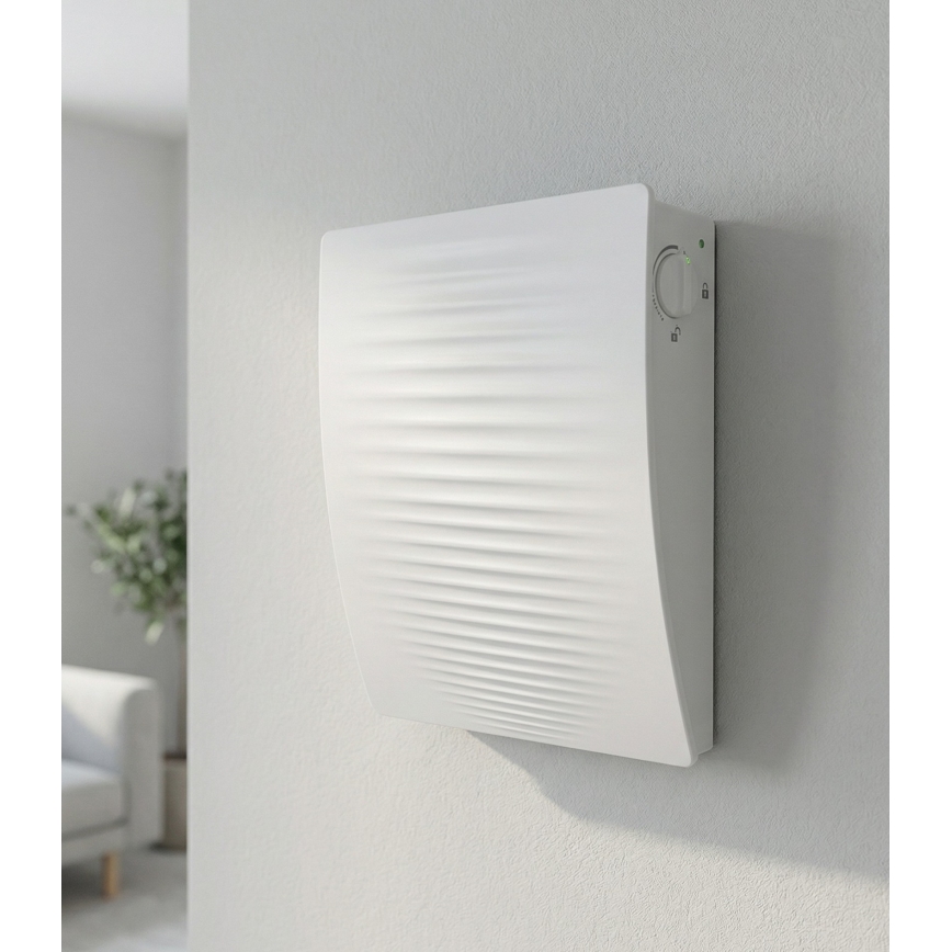 Dalap 55561 - Juego de 2 recuperadores de aire para habitación ZEPHIR SIMPLE DOUBLE 7,61W/230V