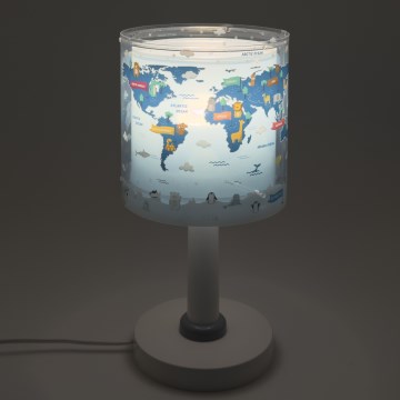 Dalber 40671 - Lámpara LED infantil WORLD 1xG4/4W/230V azul