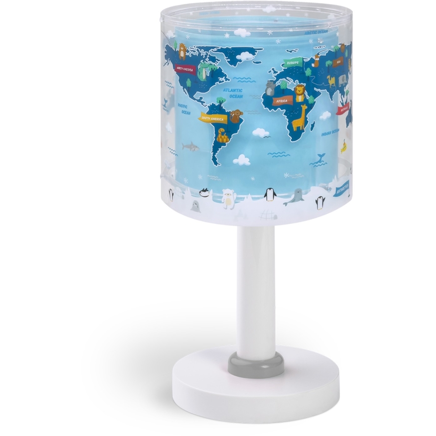 Dalber 40671 - Lámpara LED infantil WORLD 1xG4/4W/230V azul