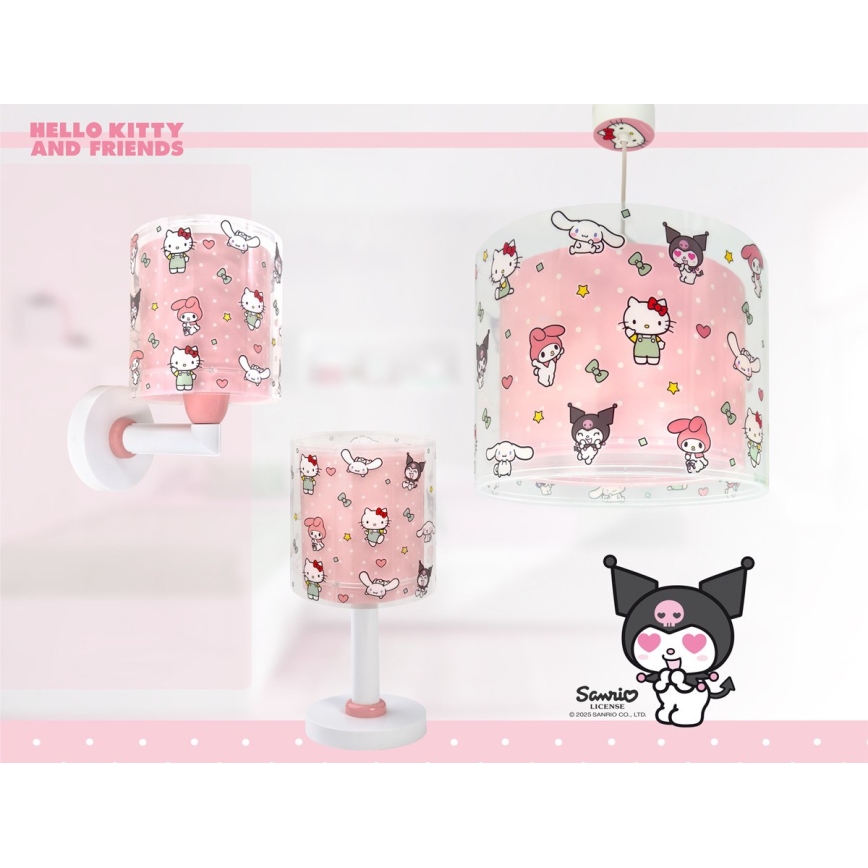 Dalber 41251 - Lámpara LED infantil HELLO KITTY&FRIENDS 1xG4/4W/230V rosa
