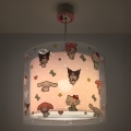 Dalber 41252 - Lámpara de techo infantil HELLO KITTY&FRIENDS 1xE27/15W/230V rosa