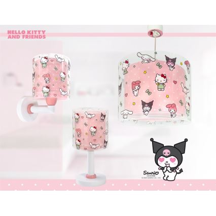 Dalber 41252 - Lámpara de techo infantil HELLO KITTY&FRIENDS 1xE27/15W/230V rosa