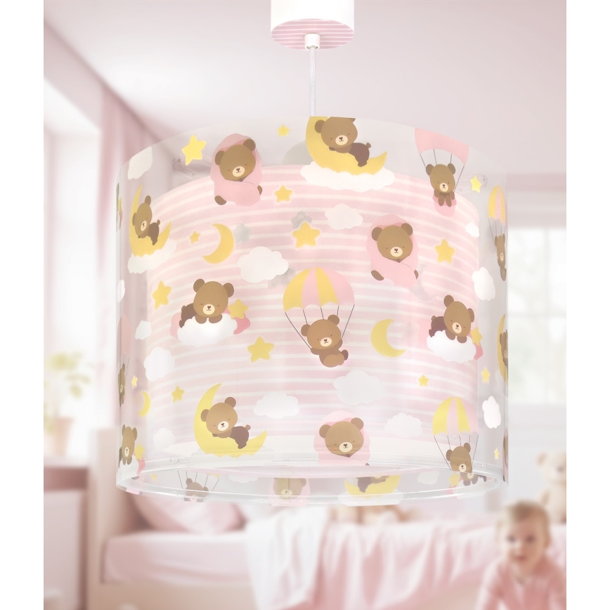 Dalber 41572S - Lámpara de techo infantil BABY TEDDY 1xE27/15W/230V rosa