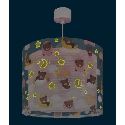Dalber 41572S - Lámpara de techo infantil BABY TEDDY 1xE27/15W/230V rosa