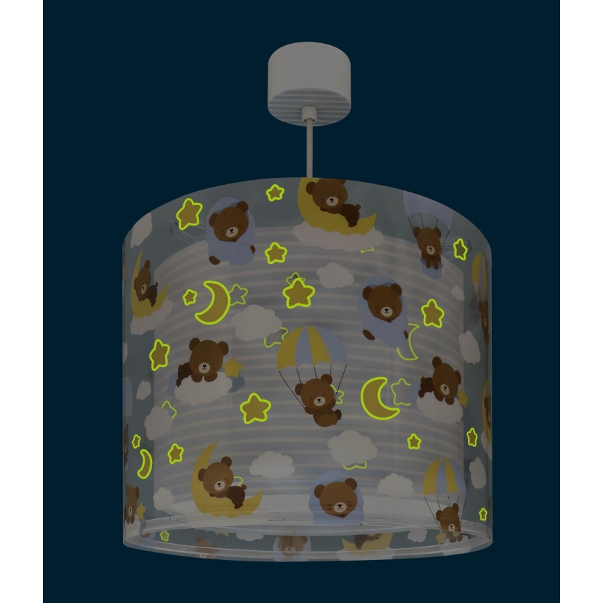 Dalber 41572T - Lámpara de techo infantil BABY TEDDY 1xE27/15W/230V azul