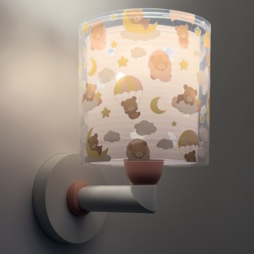Dalber 41579S - Lámpara de pared infantil BABY TEDDY 1xE27/15W/230V rosa