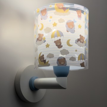 Dalber 41579T - Lámpara de pared infantil BABY TEDDY 1xE27/15W/230V azul