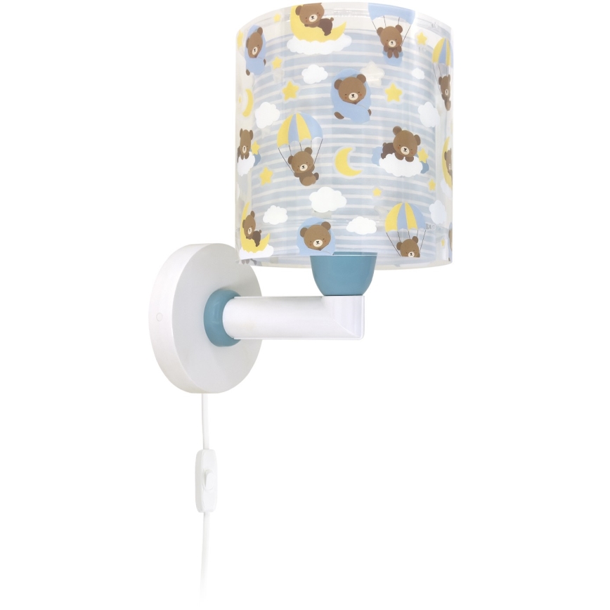 Dalber 41579T - Lámpara de pared infantil BABY TEDDY 1xE27/15W/230V azul