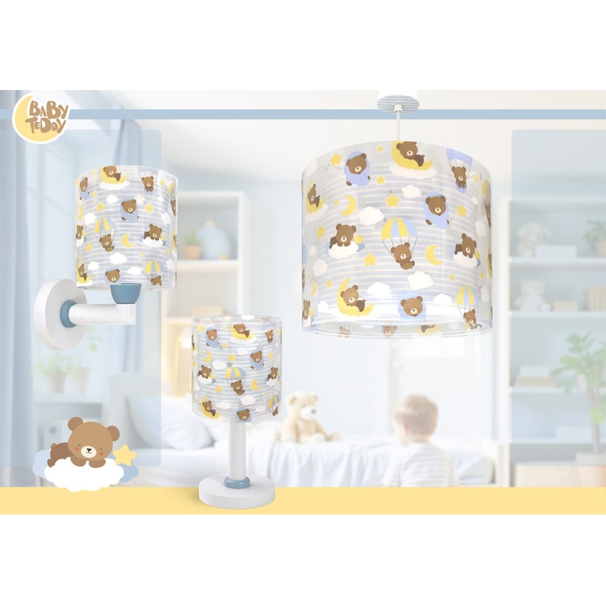 Dalber 41579T - Lámpara de pared infantil BABY TEDDY 1xE27/15W/230V azul